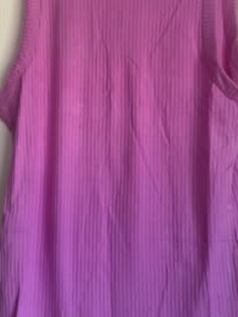 NWT Zenana Pink Ribbed Tank (Large)